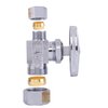 Hausen 1/2 in. Nominal Compression Inlet x 3/8 in. O.D. Compression Outlet Multi-Turn Straight Valve, 10PK HA-SS108-10